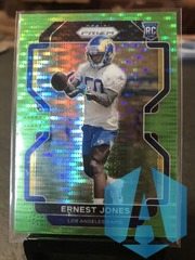 Ernest Jones 2021 Prizm Neon Green Pulsar Prizm Rookie #421 Los Angeles Rams